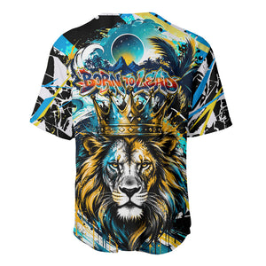 Saint Lucia Kings Cricket Baseball Jersey Born To Lead Caribbean Cricket Graffiti Splash Art