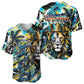 Saint Lucia Kings Cricket Baseball Jersey Born To Lead Caribbean Cricket Graffiti Splash Art