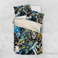 Saint Lucia Kings Cricket Bedding Set Born To Lead Caribbean Cricket Graffiti Splash Art