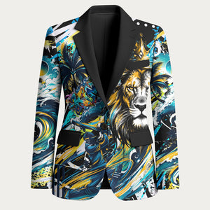 Saint Lucia Kings Cricket Blazer Born To Lead Caribbean Cricket Graffiti Splash Art