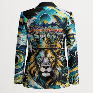 Saint Lucia Kings Cricket Blazer Born To Lead Caribbean Cricket Graffiti Splash Art
