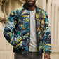 Saint Lucia Kings Cricket Bomber Puffer Jacket Born To Lead Caribbean Cricket Graffiti Splash Art