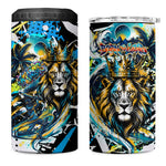Saint Lucia Kings Cricket 4 in 1 Can Cooler Tumbler Born To Lead Caribbean Cricket Graffiti Splash Art