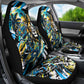 Saint Lucia Kings Cricket Car Seat Cover Born To Lead Caribbean Cricket Graffiti Splash Art