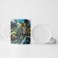 Saint Lucia Kings Cricket Ceramic Mug Born To Lead Caribbean Cricket Graffiti Splash Art