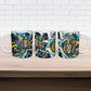 Saint Lucia Kings Cricket Ceramic Mug Born To Lead Caribbean Cricket Graffiti Splash Art