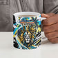 Saint Lucia Kings Cricket Ceramic Mug Born To Lead Caribbean Cricket Graffiti Splash Art