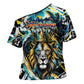 Saint Lucia Kings Cricket Cross Shoulder Shirt Born To Lead Caribbean Cricket Graffiti Splash Art