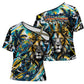 Saint Lucia Kings Cricket Cross Shoulder Shirt Born To Lead Caribbean Cricket Graffiti Splash Art
