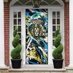 Saint Lucia Kings Cricket Door Cover Born To Lead Caribbean Cricket Graffiti Splash Art