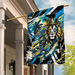 Saint Lucia Kings Cricket Garden Flag Born To Lead Caribbean Cricket Graffiti Splash Art
