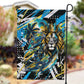 Saint Lucia Kings Cricket Garden Flag Born To Lead Caribbean Cricket Graffiti Splash Art
