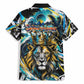 Saint Lucia Kings Cricket Hawaiian Shirt Born To Lead Caribbean Cricket Graffiti Splash Art