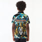 Saint Lucia Kings Cricket Kid Polo Shirt Born To Lead Caribbean Cricket Graffiti Splash Art