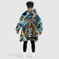 Saint Lucia Kings Cricket Kid Wearable Blanket Hoodie Born To Lead Caribbean Cricket Graffiti Splash Art