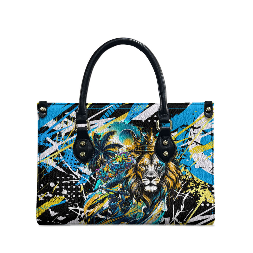 Saint Lucia Kings Cricket Leather Bag Born To Lead Caribbean Cricket Graffiti Splash Art