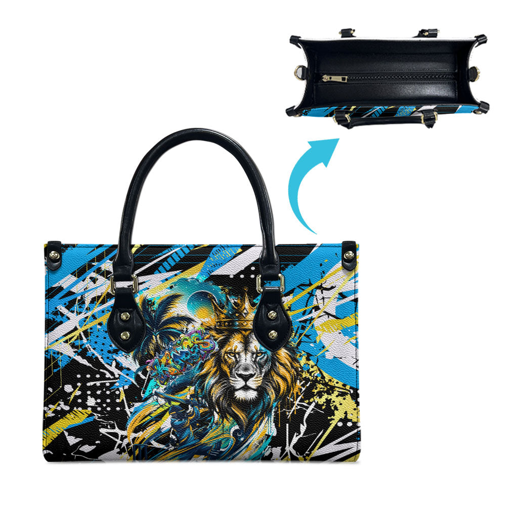 Saint Lucia Kings Cricket Leather Bag Born To Lead Caribbean Cricket Graffiti Splash Art