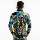 Saint Lucia Kings Cricket Long Sleeve Polo Shirt Born To Lead Caribbean Cricket Graffiti Splash Art