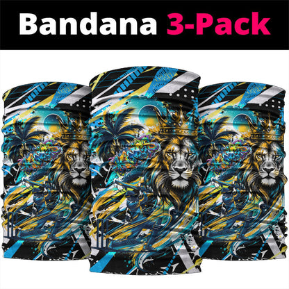 Saint Lucia Kings Cricket Neck Gaiter Born To Lead Caribbean Cricket Graffiti Splash Art