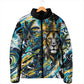 Saint Lucia Kings Cricket Padded Jacket Born To Lead Caribbean Cricket Graffiti Splash Art