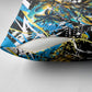 Saint Lucia Kings Cricket Pillow Cover Born To Lead Caribbean Cricket Graffiti Splash Art