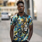 Saint Lucia Kings Cricket Polo Shirt Born To Lead Caribbean Cricket Graffiti Splash Art