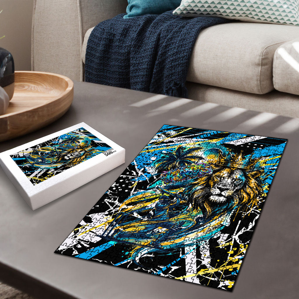 Saint Lucia Kings Cricket Puzzle Born To Lead Caribbean Cricket Graffiti Splash Art
