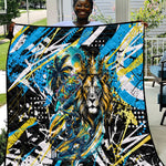 Saint Lucia Kings Cricket Quilt Born To Lead Caribbean Cricket Graffiti Splash Art