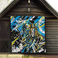 Saint Lucia Kings Cricket Quilt Born To Lead Caribbean Cricket Graffiti Splash Art