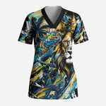 Saint Lucia Kings Cricket Scrub Top Born To Lead Caribbean Cricket Graffiti Splash Art
