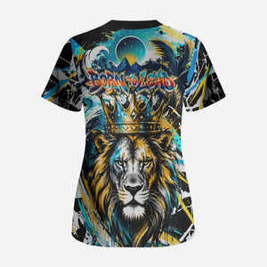 Saint Lucia Kings Cricket Scrub Top Born To Lead Caribbean Cricket Graffiti Splash Art