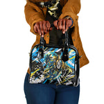 Saint Lucia Kings Cricket Shoulder Handbag Born To Lead Caribbean Cricket Graffiti Splash Art