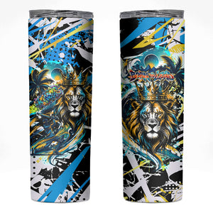 Saint Lucia Kings Cricket Skinny Tumbler Born To Lead Caribbean Cricket Graffiti Splash Art