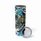 Saint Lucia Kings Cricket Skinny Tumbler Born To Lead Caribbean Cricket Graffiti Splash Art