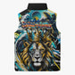 Saint Lucia Kings Cricket Sleeveless Puffer Jacket Born To Lead Caribbean Cricket Graffiti Splash Art
