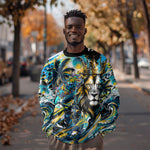 Saint Lucia Kings Cricket Sweatshirt Born To Lead Caribbean Cricket Graffiti Splash Art