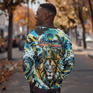 Saint Lucia Kings Cricket Sweatshirt Born To Lead Caribbean Cricket Graffiti Splash Art