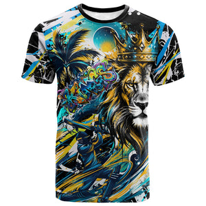 Saint Lucia Kings Cricket T shirt Born To Lead Caribbean Cricket Graffiti Splash Art
