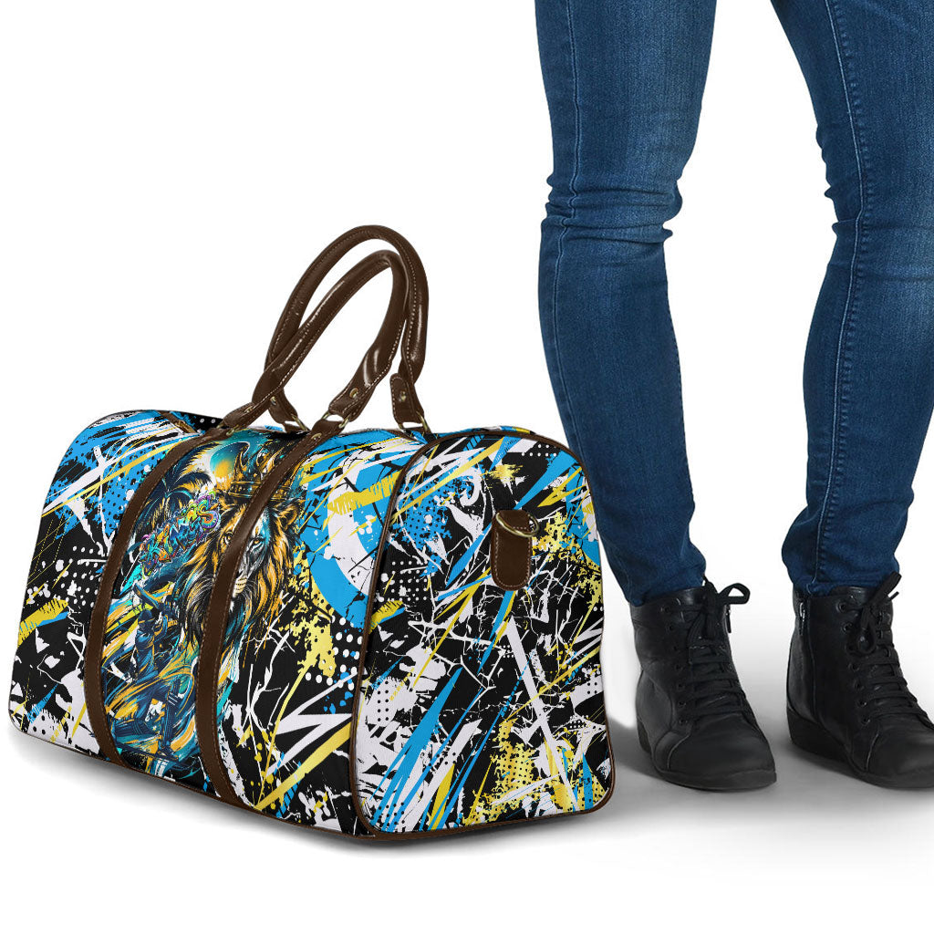 Saint Lucia Kings Cricket Travel Bag Born To Lead Caribbean Cricket Graffiti Splash Art