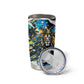 Saint Lucia Kings Cricket Tumbler Cup Born To Lead Caribbean Cricket Graffiti Splash Art