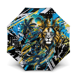 Saint Lucia Kings Cricket Umbrella Born To Lead Caribbean Cricket Graffiti Splash Art