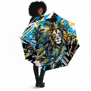 Saint Lucia Kings Cricket Umbrella Born To Lead Caribbean Cricket Graffiti Splash Art