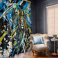 Saint Lucia Kings Cricket Window Curtain Born To Lead Caribbean Cricket Graffiti Splash Art