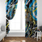 Saint Lucia Kings Cricket Window Curtain Born To Lead Caribbean Cricket Graffiti Splash Art