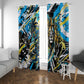 Saint Lucia Kings Cricket Window Curtain Born To Lead Caribbean Cricket Graffiti Splash Art