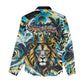 Saint Lucia Kings Cricket Women Casual Shirt Born To Lead Caribbean Cricket Graffiti Splash Art