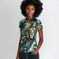 Saint Lucia Kings Cricket Women Polo Shirt Born To Lead Caribbean Cricket Graffiti Splash Art
