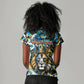 Saint Lucia Kings Cricket Women V-Neck T-Shirt Born To Lead Caribbean Cricket Graffiti Splash Art