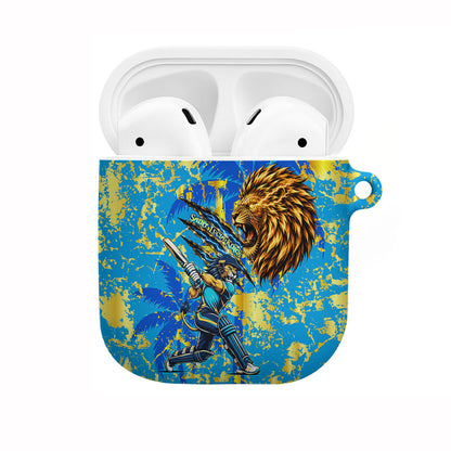 Saint Lucia Cricket AirPods Case Kings Lion Unstoppable Mascot Art