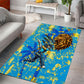 Saint Lucia Cricket Area Rug Kings Lion Unstoppable Mascot Art